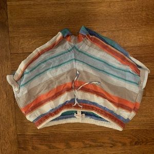 Red camel lightweight cloth shorts